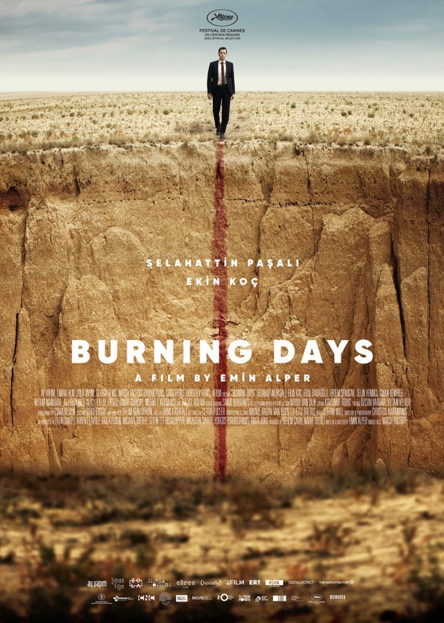 Emin Alpler’in, Cannes Film Festivali’nde yarışacak filmi Kurak Günler’den poster yayınlandı. #cannes2022 #EminAlper #KurakGünler #BurningDays