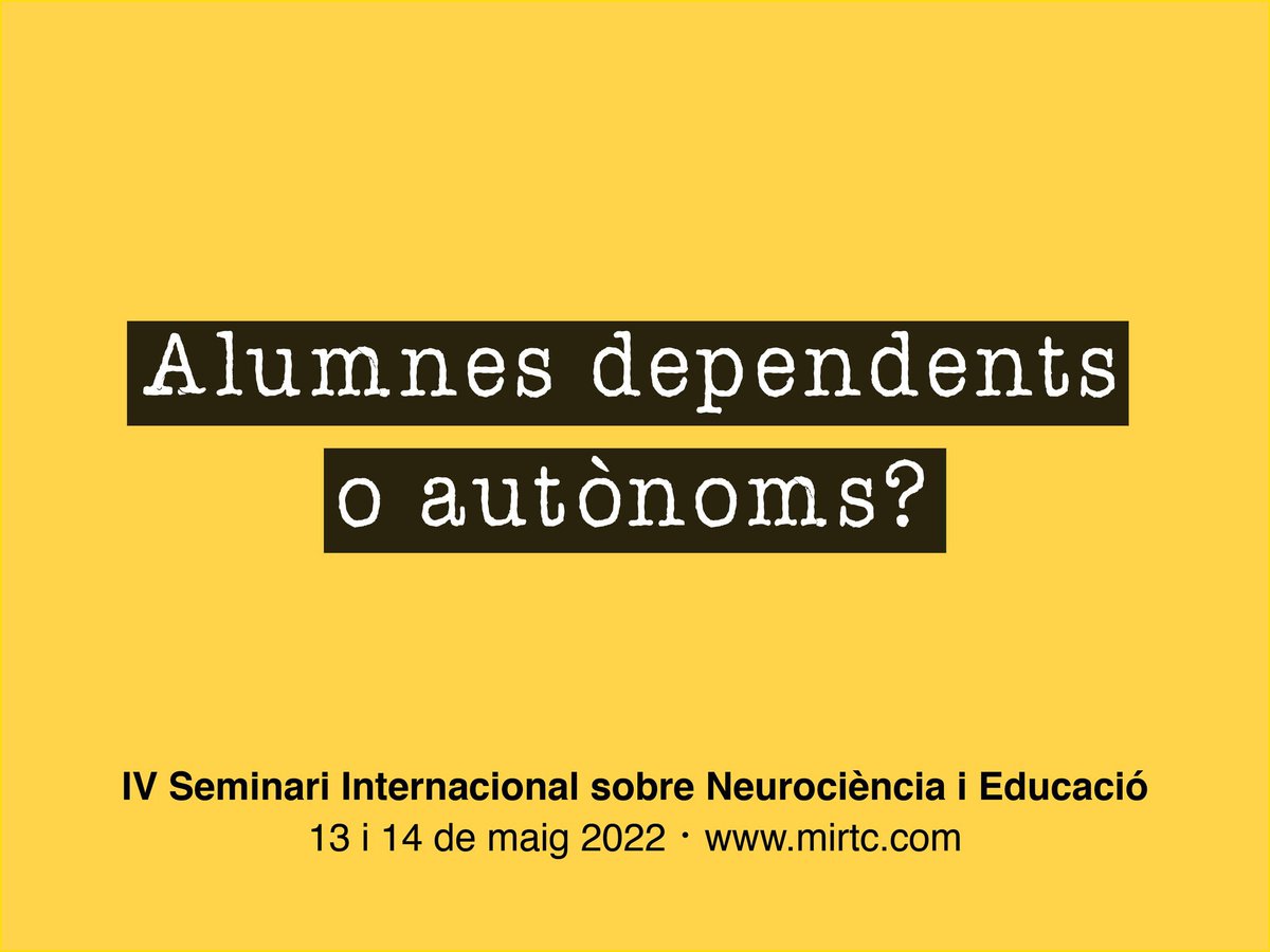 Un honor ser invitado por el prestigioso <a href="/montessoripalau/">Montessori Palau Girona</a> a disertar en el IV Seminario Internacional sobre Neurociencia y Educación junto a un brillante grupo de expertos de diversas disciplinas, este sábado en Girona 👉🏻 cutt.ly/MHuamCW