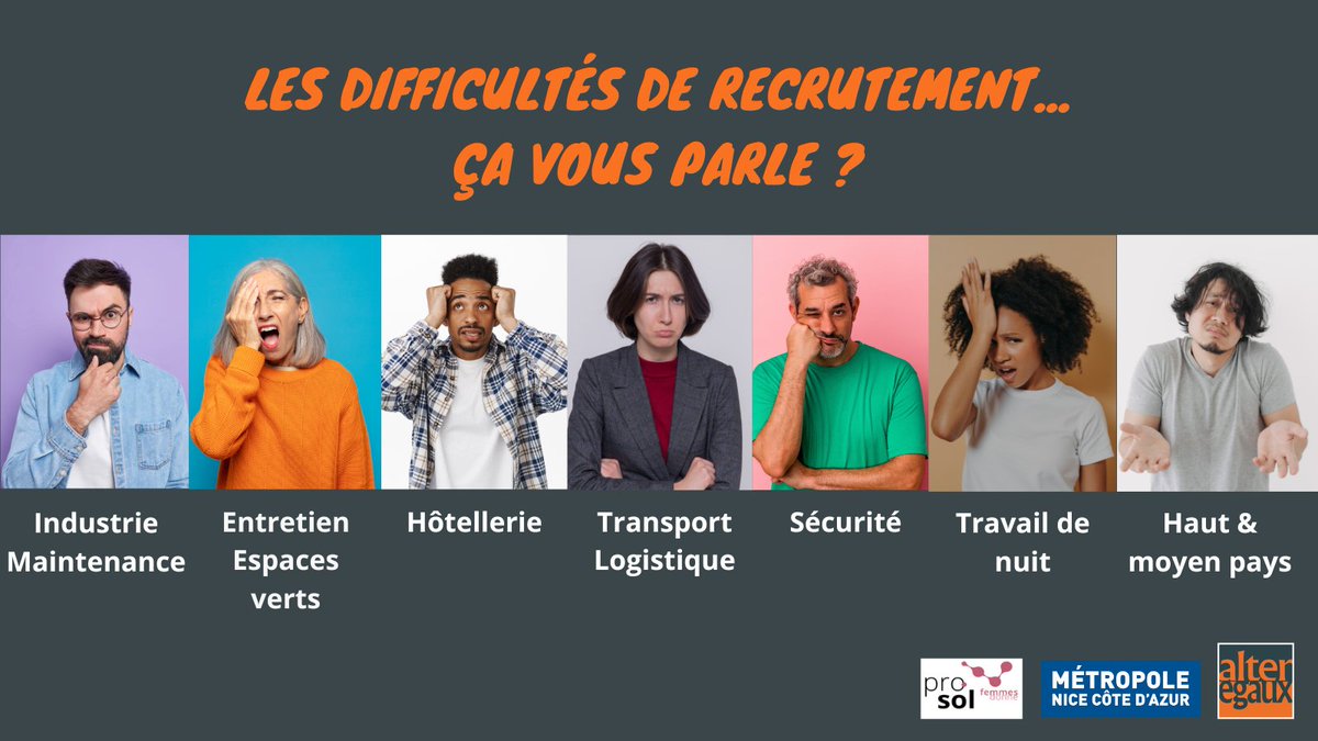 MetropoleNCA's tweet photo. 🚀 Boostez vos offres d'#emploi en seulement 2h et barrez la route aux stéréotypes avec la Métropole #NiceCotedAzur, l' @InterregALCOTRA et @AlterEgaux06 !

3️⃣...2️⃣...1️⃣... RECRUTEZ 👇

https://t.co/kEIf4WqtME https://t.co/D5NOVKX9p5