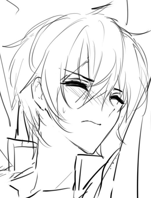 我慢している表情が好き…😆
描き上げたいけど、明日仕事なんだから仕方ないよね... ... 
