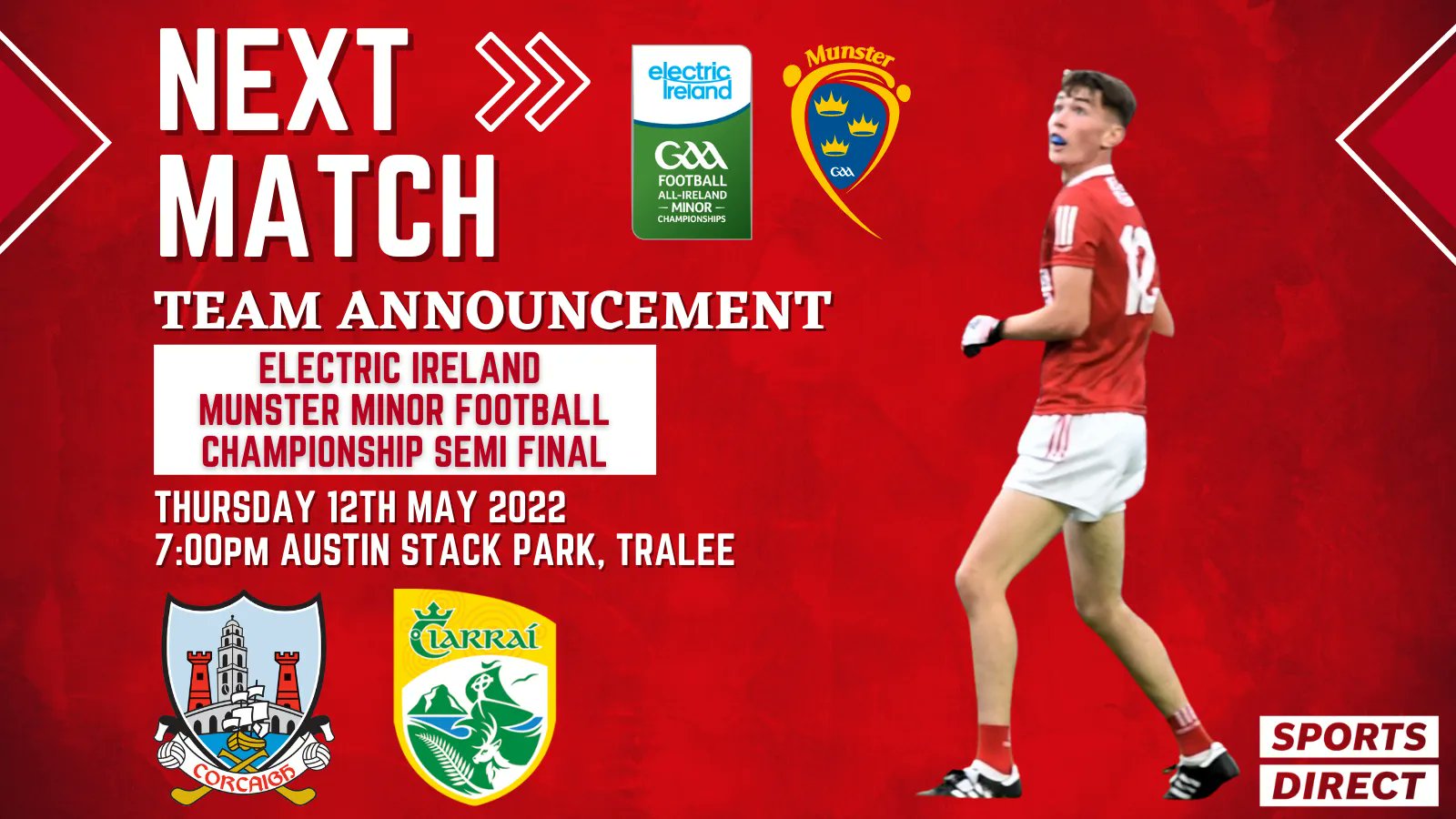 Cork GAA on Twitter "The Cork Minor Football Team to play Kerry in the