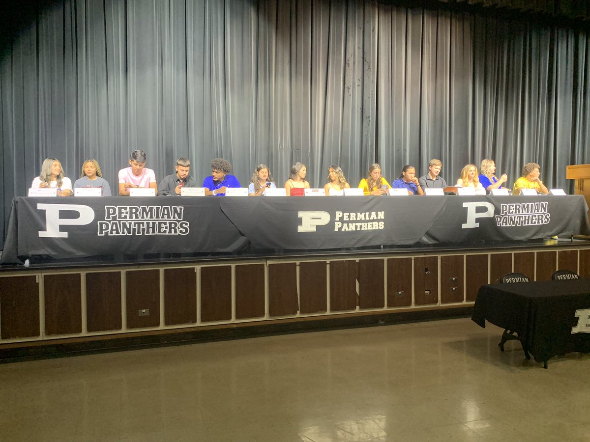 ✍️SPRING SIGNING DAY✍️

<a href="/OdessaPermian/">Odessa Permian Panthers *OFFICIAL*</a> is celebrating 14 student athletes signing to the next level!