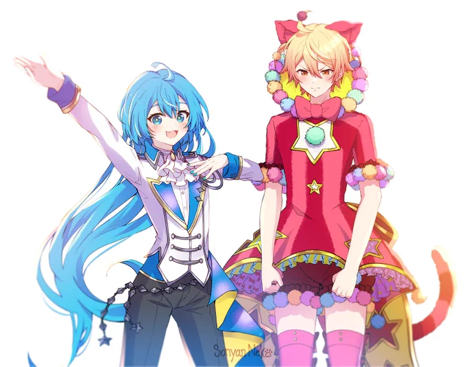 Outfit swap! 🎧🌟🐹
#prsk_FA #プロセカ 