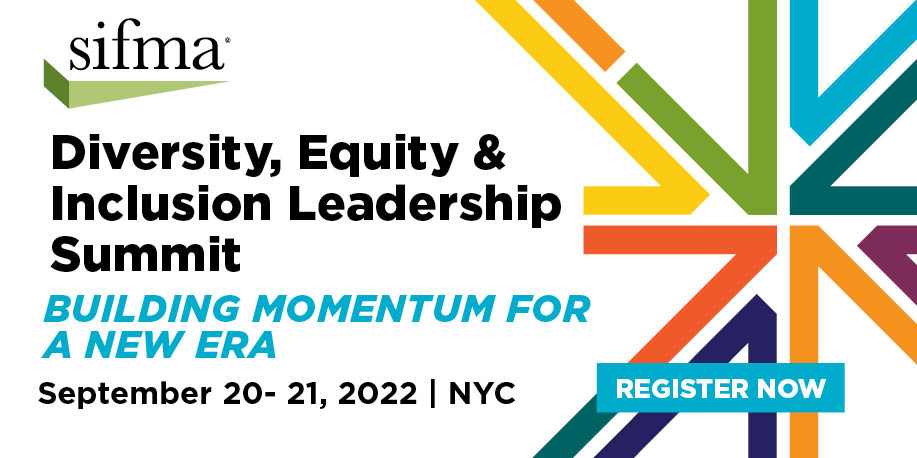 SIFMA's tweet photo. The #SIFMADEI Leadership Summit is back! Hear leaders from across #capitalmarkets discuss how #DEI shapes today’s workforce and plays a crucial role in how we serve our clients. Learn more and register today to join us in NYC from Sep. 20-21: https://t.co/CERCyn0eDF https://t.co/PQEt5NEwpf