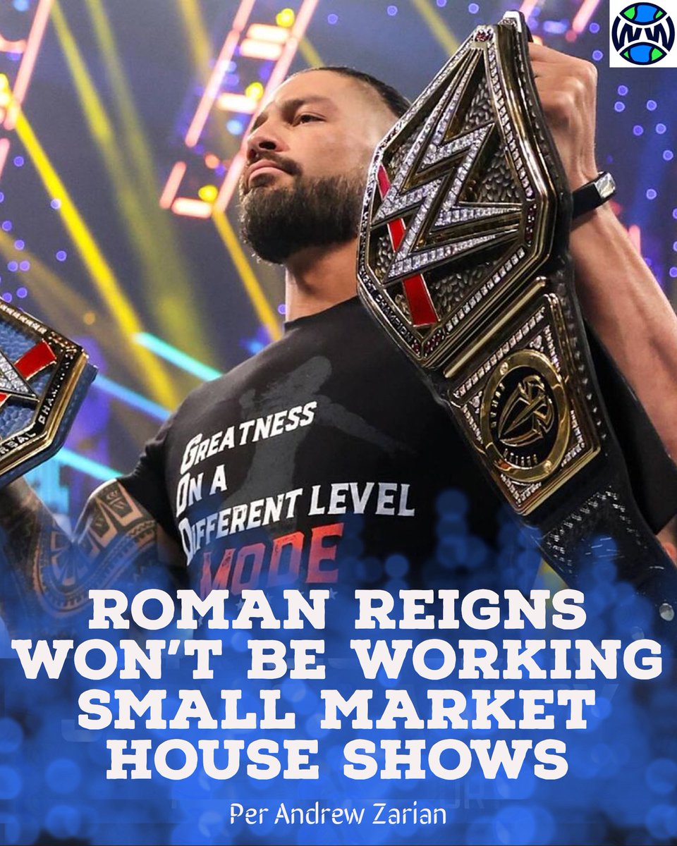 WrestlingWCC's tweet photo. Roman Reigns reportedly won’t be working small market live events https://t.co/TojR9zq0Xo