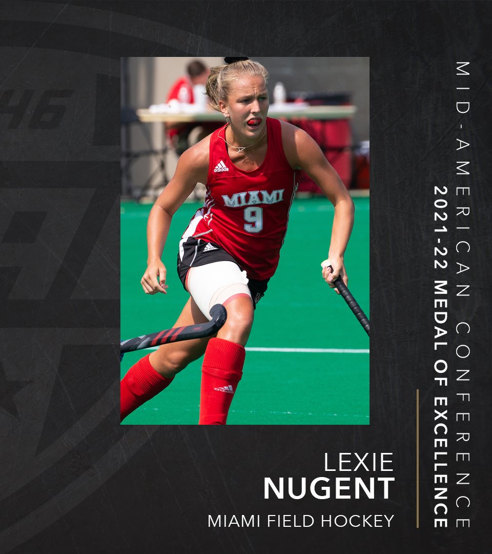 Congratulations to Charlie Harders and Lexie Nugent — Miami’s 2022 MAC Medal of Excellence recipients! 

#RiseUpRedHawks | #MACtion