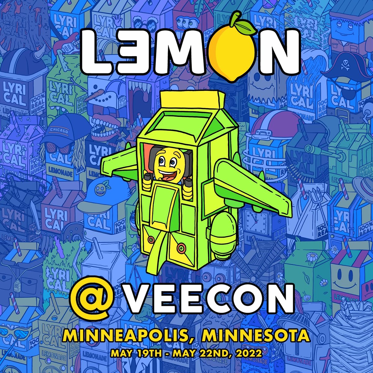 l3monworldwide's tweet photo. With @veecon coming up next week, the L3MON team would like to invite 2 people to attend the conference!

To enter the draw for a ticket to VeeCon:
-Follow @l3monworldwide 
-Retweet &amp; Like this tweet

2 ticket winners will be announced on 5/13 at 7 PM CST 🍋🌐 https://t.co/f5Oj7yG835