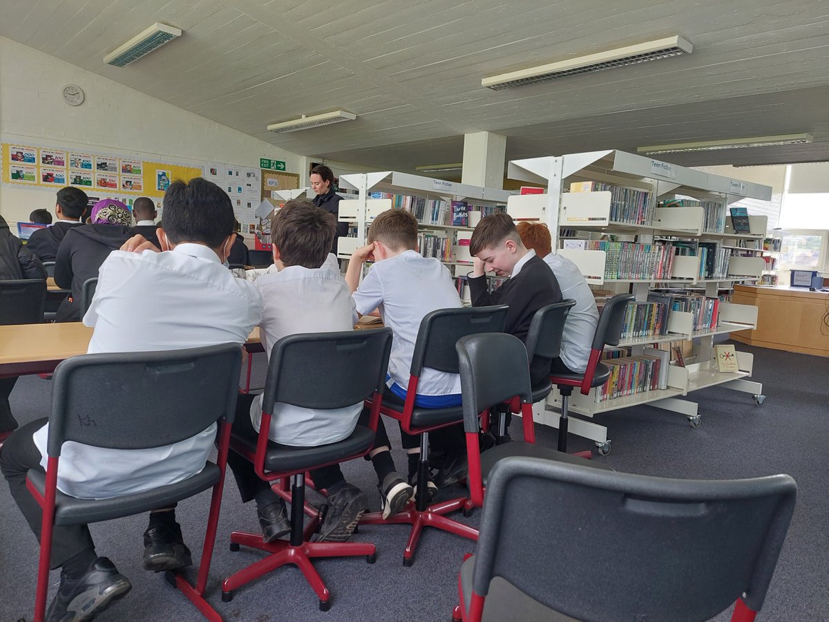 KpssL's tweet photo. Here are S2  @KPSS in the library @Kpssl reading and relaxing for six minutes #keeptheheidandread as part of #MentalHealthAwarenessWeek with @kpss_english https://t.co/1z9TDhDrbG