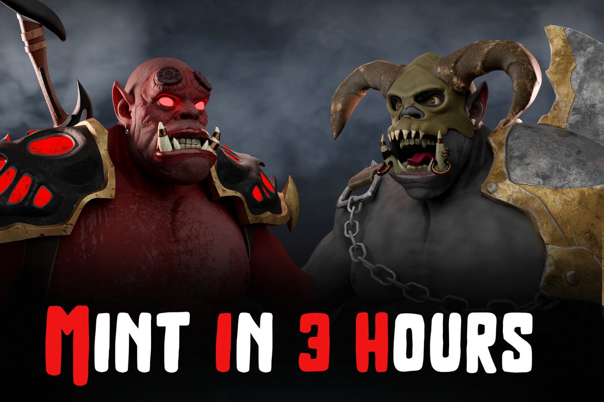 🔴 WL MINT STARTS IN 3 HOURS 🔴

➡️ ONLY PEOPLE IN WL, OG AND EMBLEM WILL BE ABLE TO MINT AT 0.19ETH

➡️RAFFLE SALE AT 2PM EST 

🚨 The official link to mint will be published in Discord #official-links



▶️ discord.gg/HvbsE9Sp

Welcome to the horde!! ⚔️