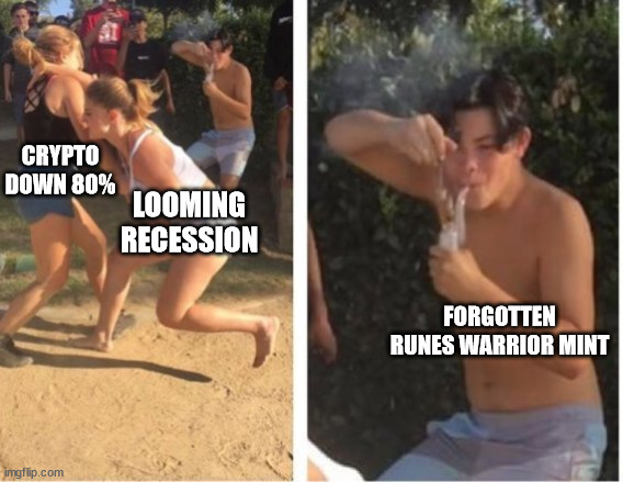 aaalexhl's tweet photo. It's @forgottenrunes warrior mint day my dudes https://t.co/tpq1W5ye0V