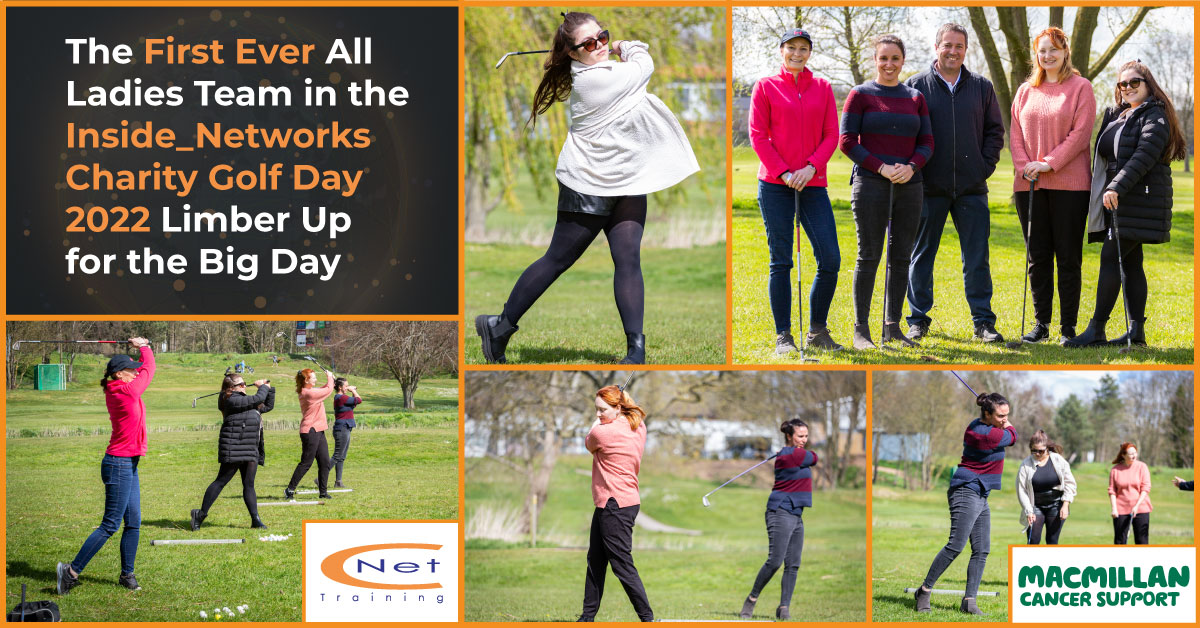 CNettraining's tweet image. The First Ever All Ladies Team in the Inside_Networks Charity Golf Day 2022 Limber Up for the Big Day on May 25th.
 
For more information on the day, please click here; insidenetworkscharitygolf.com.
 
#CNettraining #inside_networks #insidenetworkscharitygolf #macmillancancer