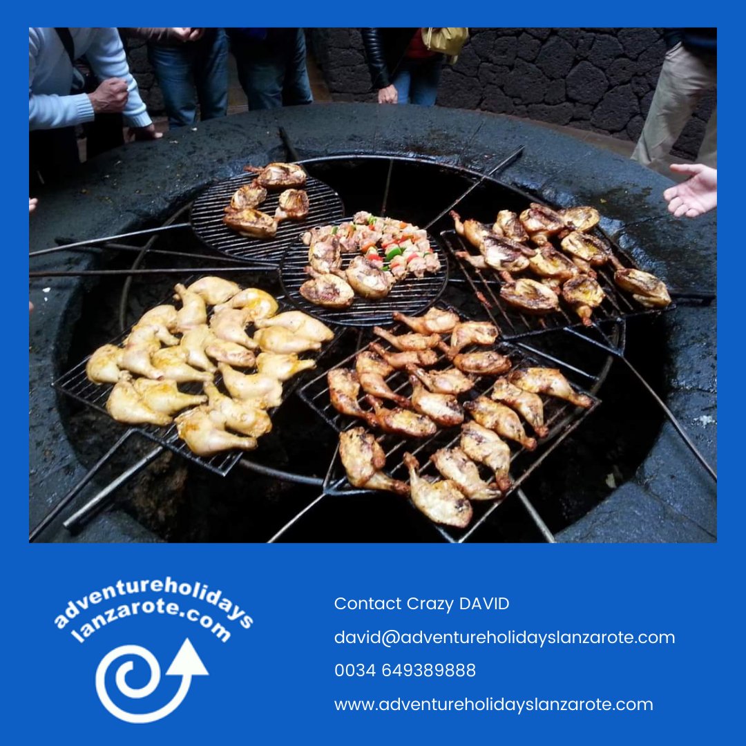 LanzaroteFun's tweet photo. Did you know you can cook using the heat of a volcano! Set against the volcanic backdrop of Timanfaya National Park, the El Diablo restaurant relies on the dormant volcano producing bursts of heat or hot vapour, to cook the food. 
#eatwantyouwantday #foodie #lanzarote #volcano https://t.co/pay11wumVa