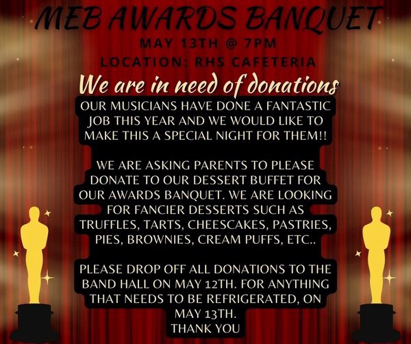 don’t forget about band banquet on friday! can wait to see everyone there!
