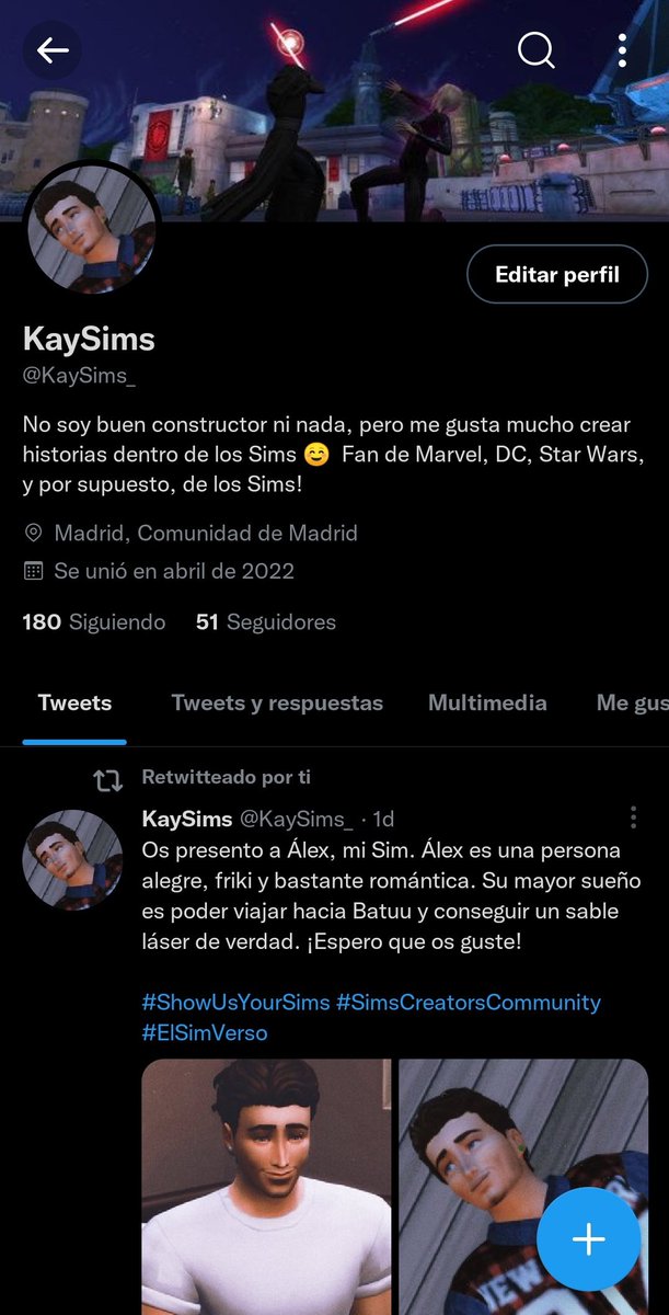 KaySims_'s tweet image. 51 seguidores en apenas dos días. La verdad, si me preguntan, no hubiera imaginado ni llegar a 10!