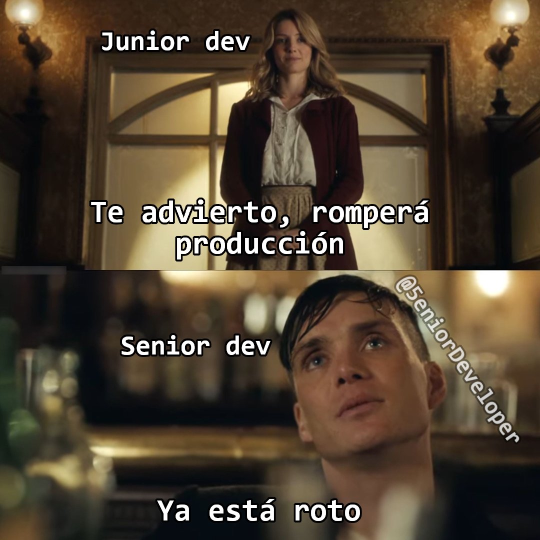 5eniorDeveloper's tweet photo. Apenas la empecé a ver 😅 https://t.co/y4Bb8elwHH