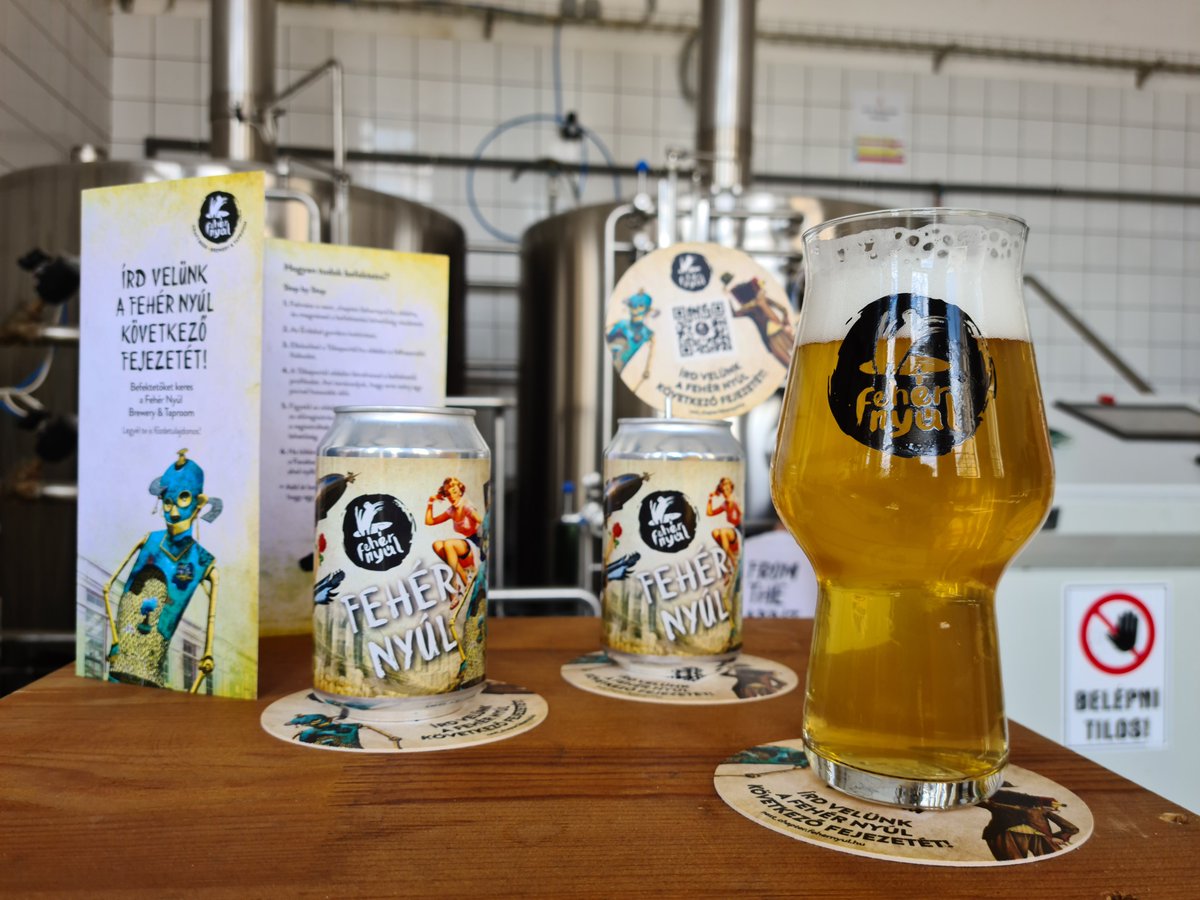 Our crowdfunding campaign also needed a beer to rally supporters behind, so we introduced the Fehér Nyúl Hoplager. Citra, Mosaic and Idaho 7 hops all work together to give this 11.8 °B, easy to drink beer a distinct citrus/pine resin aroma and taste. 🐰🍻
fehernyul.hu/en/blog/crowdf…