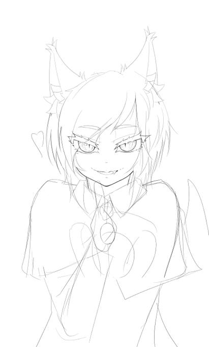 思ったイメージが綺麗にアウトプットできた時や、ラフがだんだん固まってきて途中確認で見返す絵が描いてて一番楽しいと思える瞬間。
こっから先は見えないゴールに向かってあーでもないこーでもないと云々呟きながら無限回廊をひたすら登り始めます 