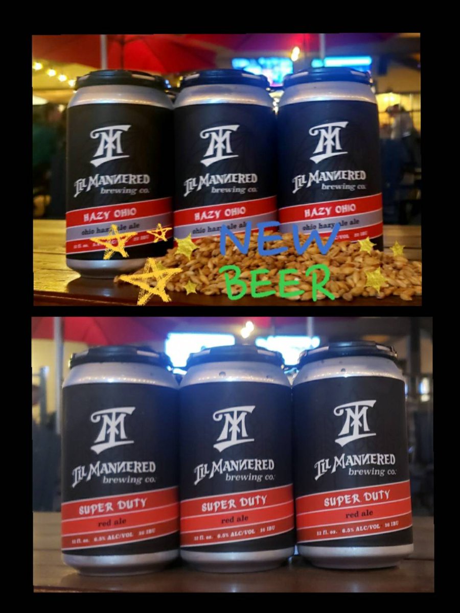 Ill Mannered Brewing (@illmanneredbeer) on Twitter photo Fresh 6-packs!
NEW:HAZY OHIO HAZY PALE ALE made w/all Ohio grains from right here in Central Ohio at <a href="/RusticBrewFarm/">Rustic Brew Farm</a>. Citrus, stone fruit, green apple, white wine notes.
SUPER DUTY RED ALE:A work horse of a beer w/notes of caramel, cherry, plum and raisin.
See you at 4! Fresh 6-packs!
NEW:HAZY OHIO HAZY PALE ALE made w/all Ohio grains from right here in Central Ohio at <a href="/RusticBrewFarm/">Rustic Brew Farm</a>. Citrus, stone fruit, green apple, white wine notes.
SUPER DUTY RED ALE:A work horse of a beer w/notes of caramel, cherry, plum and raisin.
See you at 4!