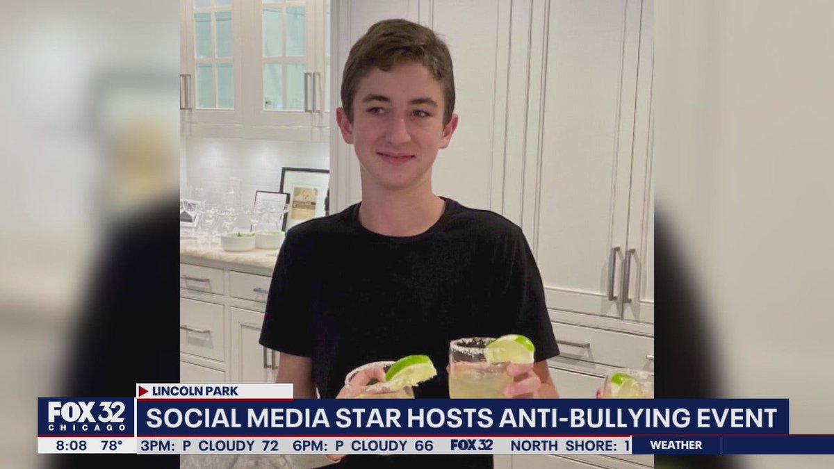 Social media influencer hosts anti-bullying rally in honor of 15-year-old Nate Bronstein fox32chicago.com/video/1068050?…