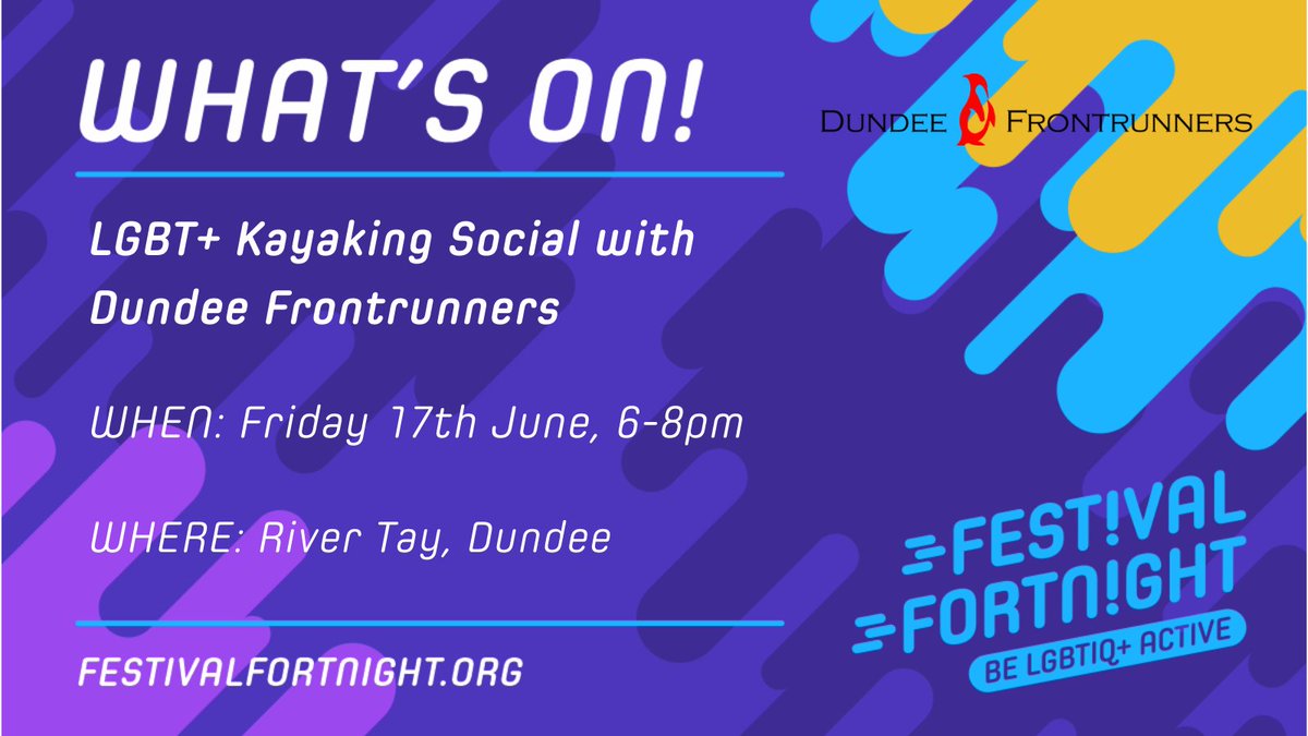 LEAPsports's tweet image. Get along to @DFRontrunners kayaking social event during #FestivalFortnight! 🛶

Only 10 spaces available, so sign-up quick to secure your spot! 

Find out more here: festivalfortnight.org/events/385/lgb…

#FF2022 #DiverseSport