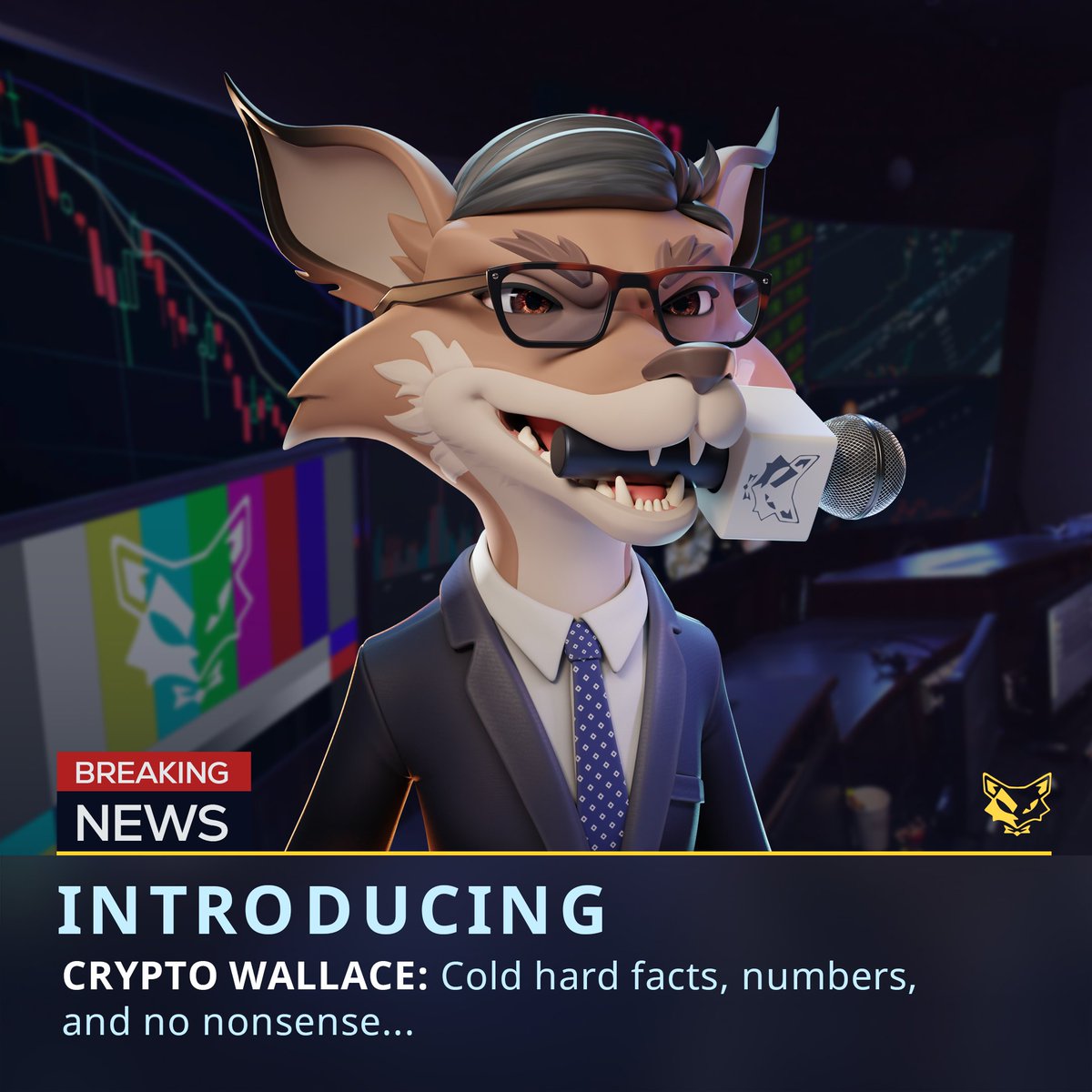 Introducing: Crypto Wallace.

He is a man who sticks to his principles: Cold hard facts, numbers, and no-nonsense. He has no room for opinions and is here to only share indisputable Crypto news and developments.

Keep an eye out for his timely news updates in the future!