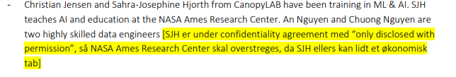 Per Mathiessen (@permathiessen) on Twitter photo Når man læser svaret fra <a href="/Canopy_LAB/">CanopyLAB</a> til <a href="/frihedsbrevet/">Frihedsbrevet</a> - så stemmer det ikke med svaret til <a href="/Innofond/">Innovationsfonden</a> Her påstod Sahra-Josephine Hjorth, at <a href="/NASA/">NASA</a>-oplysningen ville medføre økonomisk skade Når man læser svaret fra <a href="/Canopy_LAB/">CanopyLAB</a> til <a href="/frihedsbrevet/">Frihedsbrevet</a> - så stemmer det ikke med svaret til <a href="/Innofond/">Innovationsfonden</a> Her påstod Sahra-Josephine Hjorth, at <a href="/NASA/">NASA</a>-oplysningen ville medføre økonomisk skade