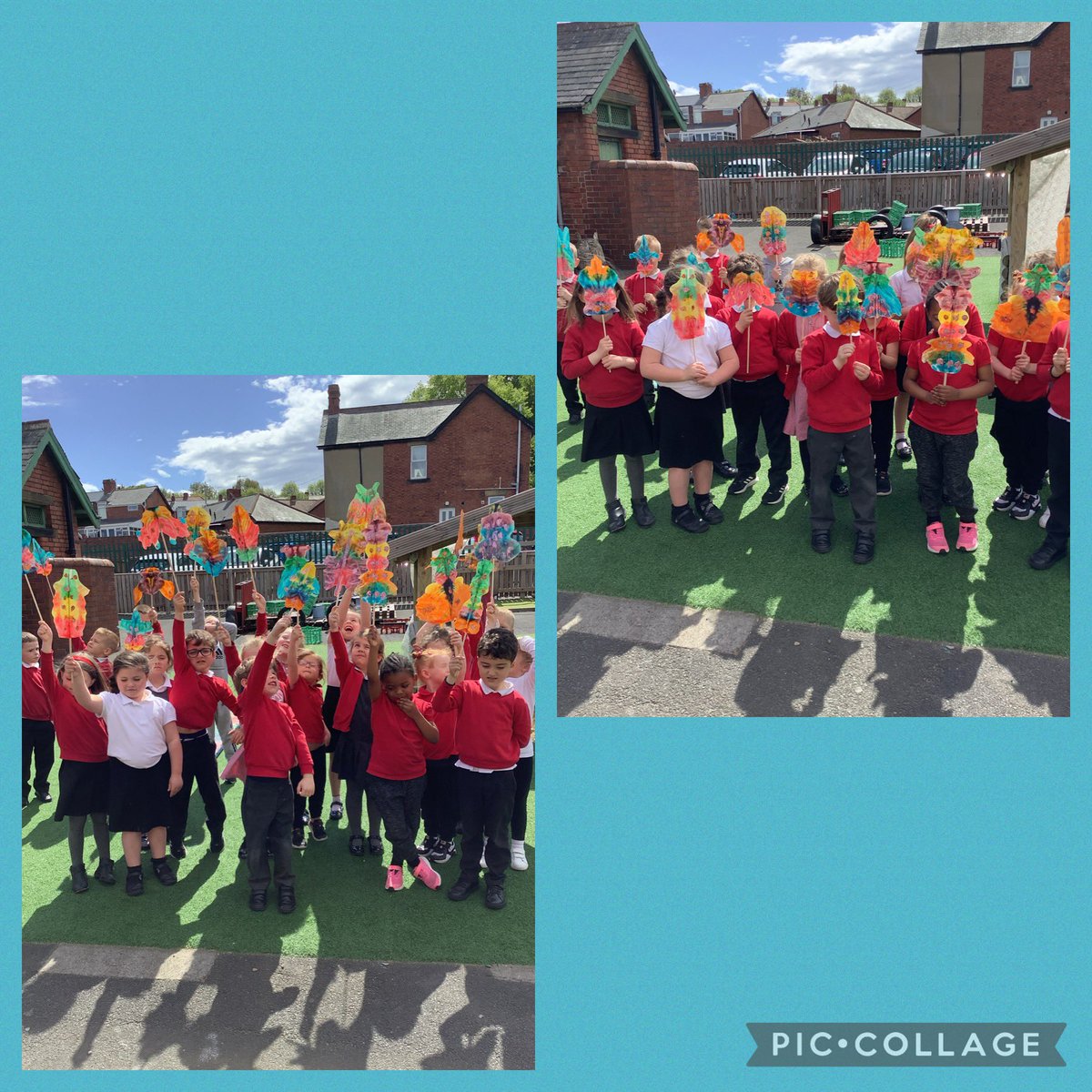 Can you guess who is behind the mask? Reception have had a great time making beautiful butterfly masks.@FallaParkSchool @Miss_Carr_Falla @Mrs_Crellin