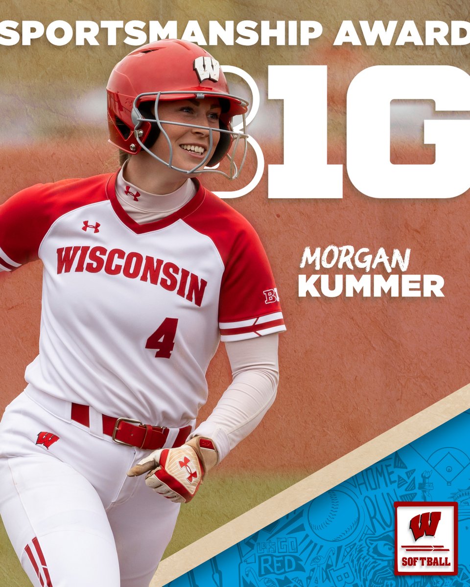 An Impact Award recipient at this year's Buckinghams,  <a href="/mqkummer/">Morgan Kummer</a> has been named the #Badgers' Big Ten Sportsmanship Award honoree!