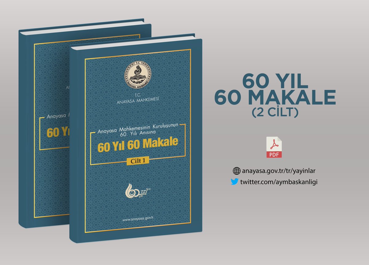AYMBASKANLIGI's tweet photo. 60 Yıl 60 Makale (PDF)
Cilt 1 : https://t.co/p1XfwuZRFY
Cilt 2 : https://t.co/JQal6RT0pY https://t.co/2hRMmUGsqS