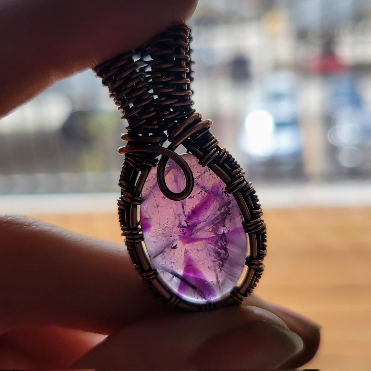 Cutest lil amethyst pendant 💜🔮
Crystallinecrane.com