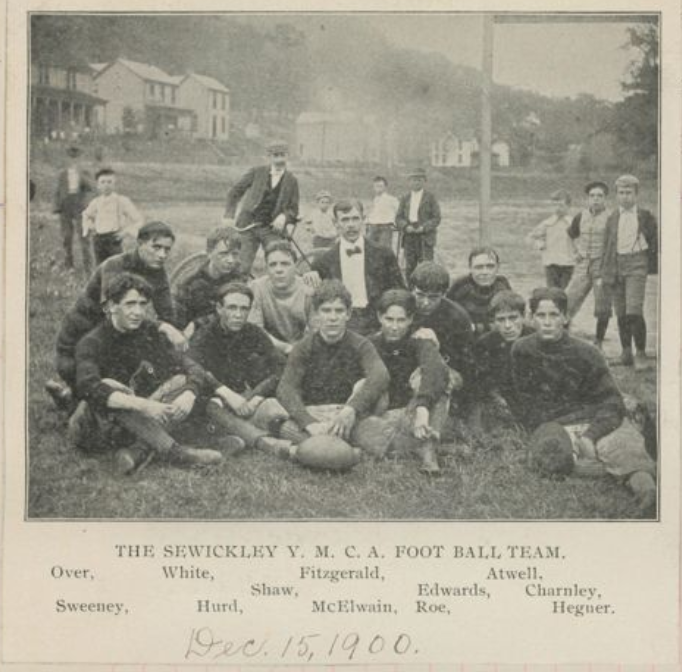 PghHistoryPie's tweet photo. "The Sewickley Y.M.C.A. Foot Ball Team" - 1900 https://t.co/yT9KP8L8LB