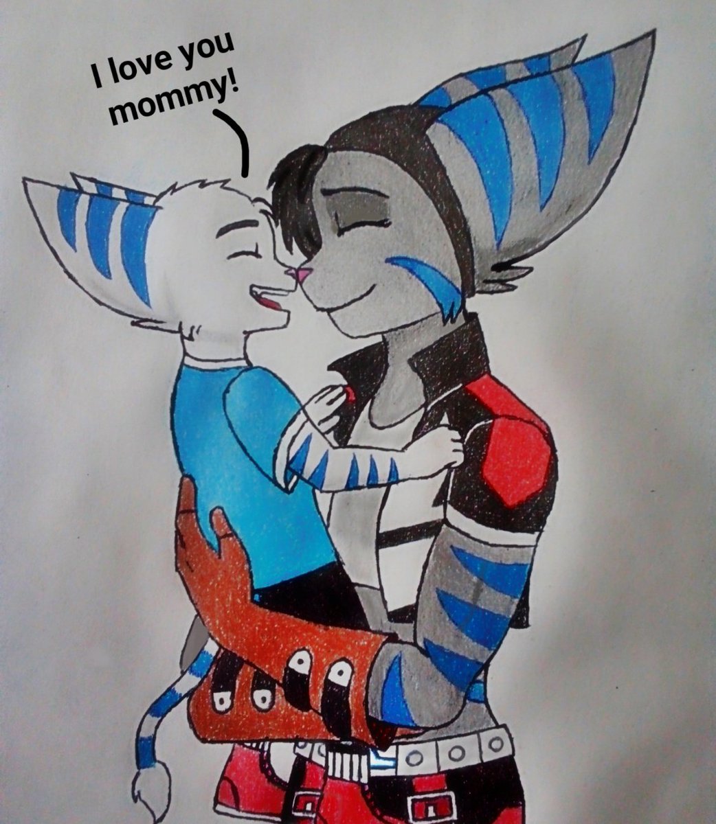 DaCozyCody's tweet photo. Mother and son moment, it was a nice memory for Lock❤️

(Maybe mother's day is over but I'll still show it)

#LombaxOC #OC #Lombax #RatchetAndClank https://t.co/cAWuHKGMvo