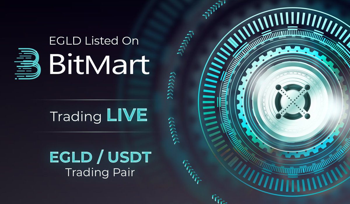 $EGLD trading on @BitMartExchange is now LIVE! 💹 You can access the EGLD/USDT pair here: bitmart.com/trade/en?symbo…