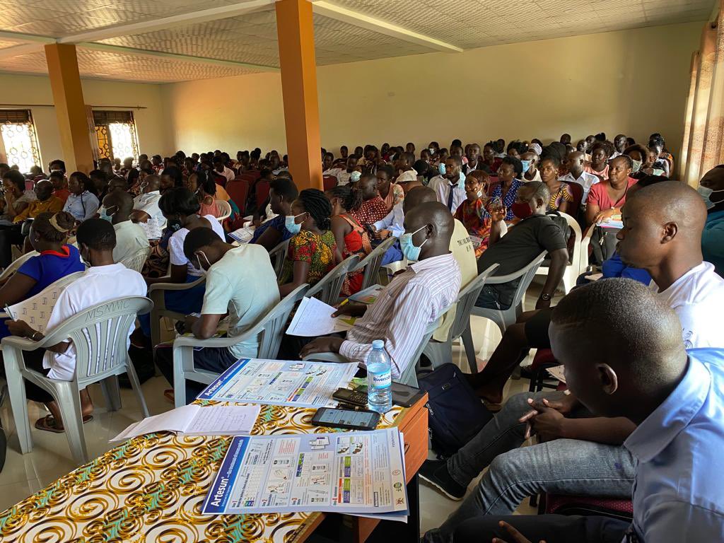 MalariaFreeUG30's tweet photo. We appreciate @Fosun_Intl Uganda for their continued support towards training of Health workers in several districts across the country. Today we were in Lira where 170 HW benefited from implementing of PMC and management of severe malaria. #ZeroMalariaUganda https://t.co/UMGFpP5Jex