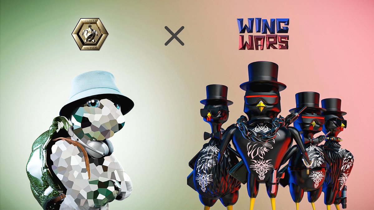 turtleunitedNFT's tweet photo. 🐢 Turtle United X Wing Wars🐔

Giveaway : 🎊
5 x Turtle United WL spots
5 x Wing Wars WL spots

To enter:
➡️ Follow
@turtleunitedNFT 
@Wingwarsnft 
➡️ Like ❤️, retweet ♻️ and tag 3 friends
➡️ Join Discord (screenshot)
TU: https://t.co/CkdPAFRaqe
WW: https://t.co/siZevdE3bd https://t.co/QbSrnHR4Na