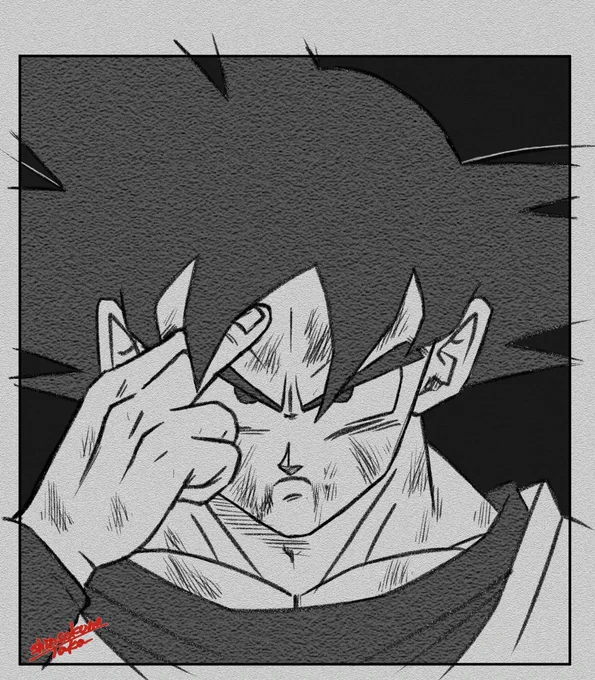 #孫悟空#目力ボロボロシリーズ第8弾#ドラゴンボール #ドラゴンボールイラスト #dragonball #dragonballart #ノーマル悟空 #悟空 