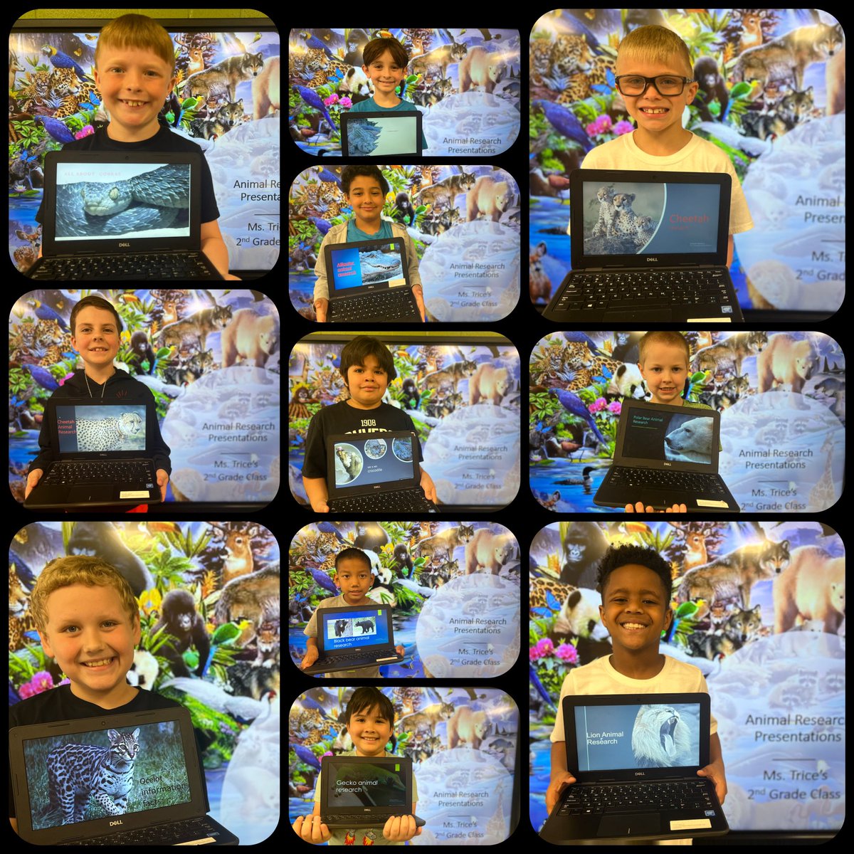 TriceClass's tweet image. Today my scholars presented their animal research to @msezellsclass  first graders. They gathered information, created slides, and made a 5 question quiz to go along with their presentation. It was a great experience that all scholars were able to complete.  💻 👩🏽‍🏫 🍎 @RFe_RCS