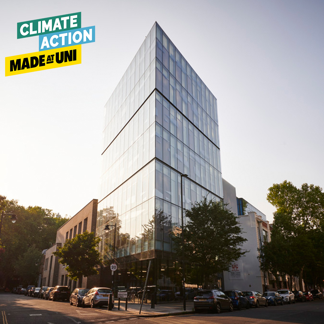 CityStGeorges's tweet photo. 🌏 The @CityLawSchool's new building is designed with sustainability at its core and features: green roofs, ground source heating and cooling, and energy-efficient lighting and lifts! 🍃
Find out more: https://t.co/l9p53ZS5vn #MadeAtUni #ClimateAction @MadeAtUni https://t.co/Kjf68rwBJj