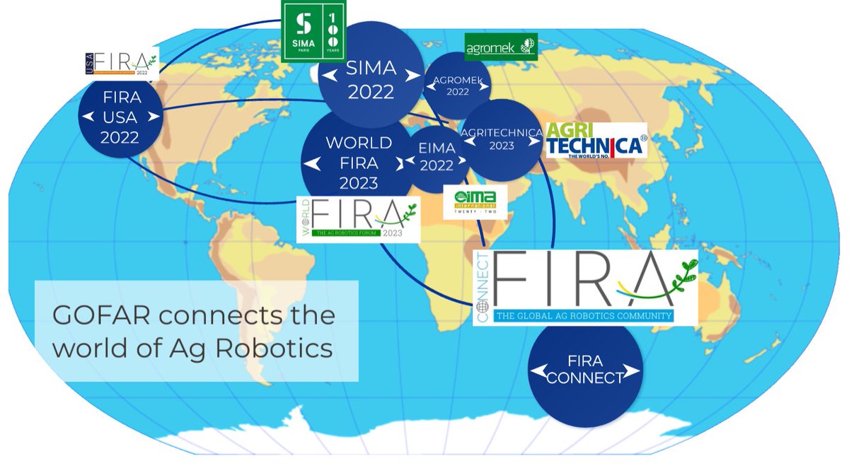 gofar_fira's tweet photo. 🚜 #FIRAInside 🤖
D-2 until #FIRAOD22!🤩
During this unique day, an exclusive announcement will be made😱
📆May 13 – 2:30pm CEST
But until then, here is a little preview… GOFAR connects the #AgRobotics worlds🤖
💻FREE Registration: https://t.co/Re9e1VvN2h
#robot #agriculture https://t.co/XRE6QlockJ