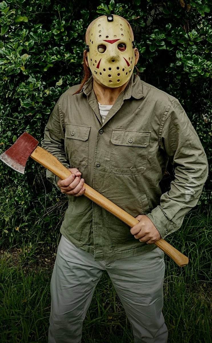 Really happy with the new fit. Just need a facelift and I think I can call this one 'DONE' along with Sackhead.

#fridaythe13th #fridaythe13thpart3 #hockeymask #jasonmask #jasonvoorheesmask #jasonvoorhees #jasonvoorheescosplay  #horror #horrorcosplay #cosplay