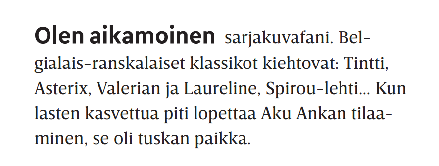 Yllättävä Aku Ankka -fani bongattu uusimmasta Hyvä terveys -lehdestä! THL:n <a href="/mika_salminen/">Mika Salminen 🇪🇺</a>, haluamme muistuttaa että aikuisellakin on yhtä lailla oikeus lukemisen riemuun. Akkari on mitä mainioin stressinlieventäjä, ja hyvää vastapainoa arjen kiireisiin. Lue, mitä haluat!