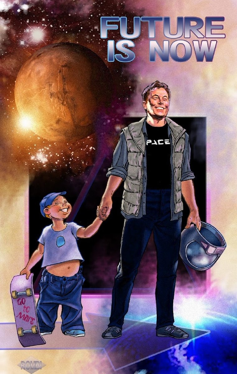StudioRombi's tweet photo. @elonmusk with @SpaceX  @SpaceXStarlink and @Tesla you help us to take the first step, now guys let's go !!!! 

#nftelonmusk #ElonMusk
#nftart #NFTartwork #NFTcolletion
#nftspace #nftcollectors #nftopensea
#Tesla #SpaceX #Starlink

https://t.co/ta8C3yAkei https://t.co/6Wh8rH9y4N
