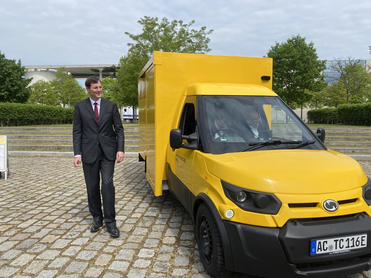 Tobias Meyer CEO Deutsche Post: “ we offer the greenest postal services in Germany with our 20,000 green delivery vehicles”.