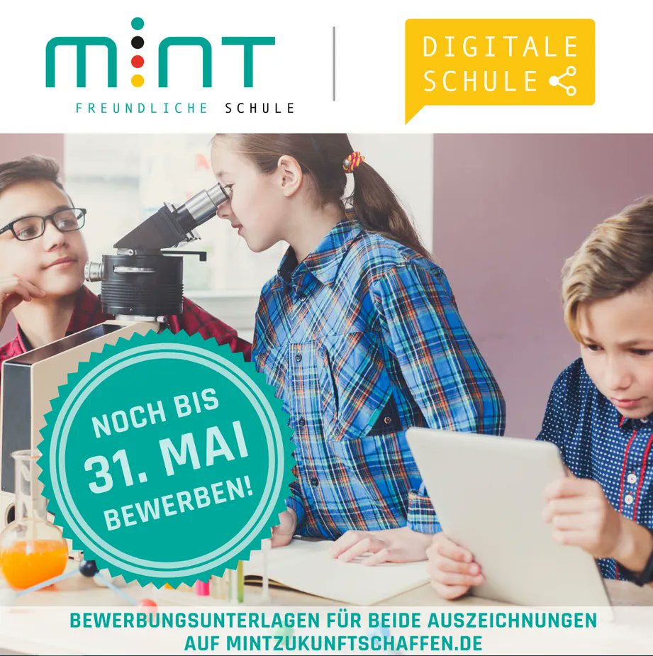 JungeGi's tweet photo. Noch ist eine Bewerbung zur MINT freundlichen/ digitalen Schule möglich! 
Die Auszeichnung lohnt sich ❤️
#mintzukunftschaffen #mintfreundlicheschule #digitaleschule https://t.co/LS2y7Co3ME