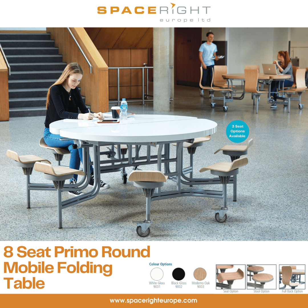 SpacerightEuro's tweet photo. Primo Mobile Folding Tables combine all the key features of our standard mobile tables with the added benefit of a modern aesthetic and finish.
Style, flexibility and comfort make it ideal for secondary, higher and further education establishments. 

https://t.co/MlljAvuX4O https://t.co/eYC3MMvmXK