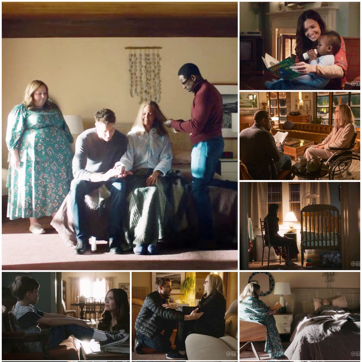 simy124's tweet photo. The montage showing Rebecca taking care of the big three and then showing them taking care of her😭😭😭
And "To build a home" playing in the background💔

what this show do to me every single time😭😭😭

#ThisIsUsFinalChapter https://t.co/rjePuFrOlb
