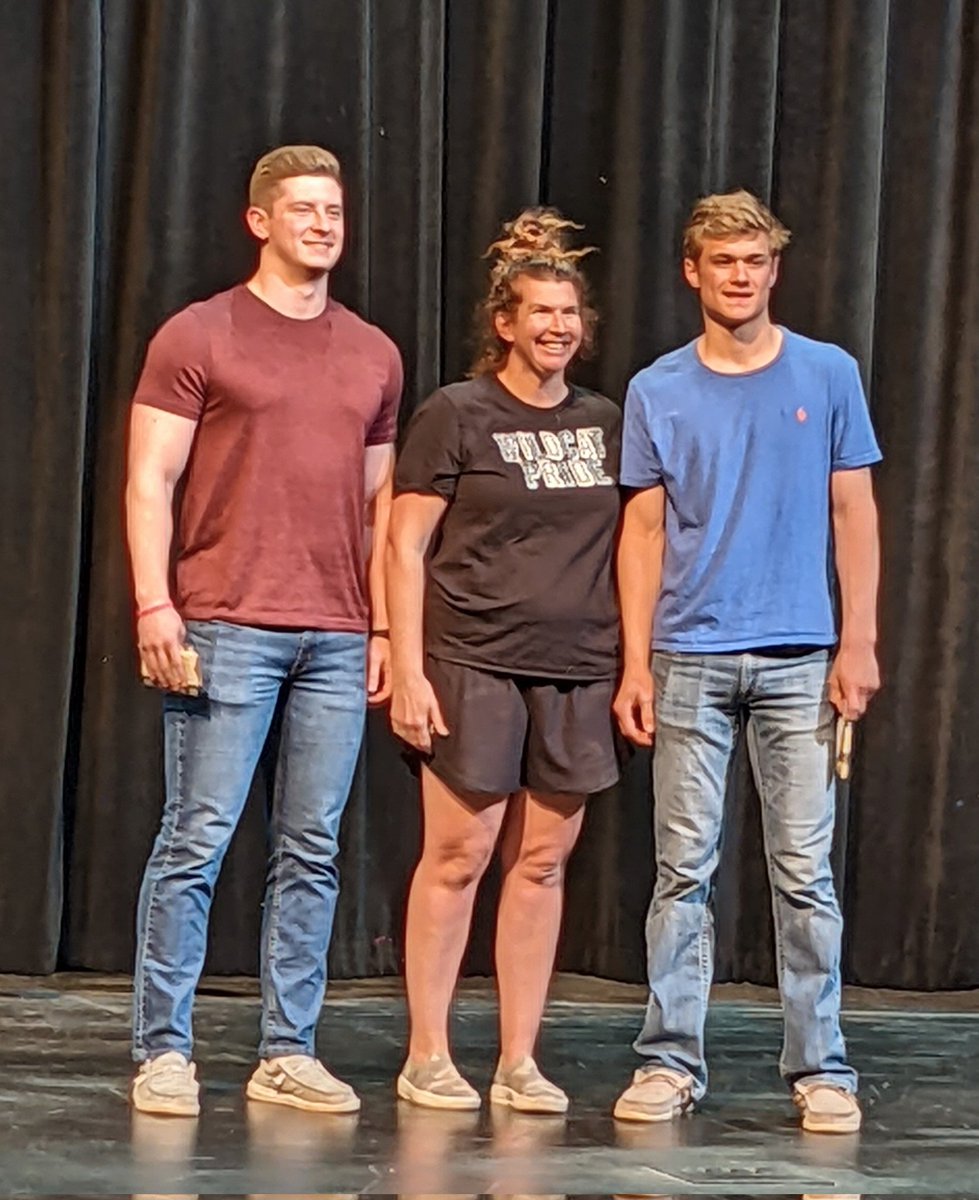 DeezeMom's tweet photo. Congrats Dylan and Preston on your Normal West Gridiron Scholarship Awards!  🏈👏👏
@dylanwert1 @NCWHS_Football https://t.co/qOkC4rhFeg