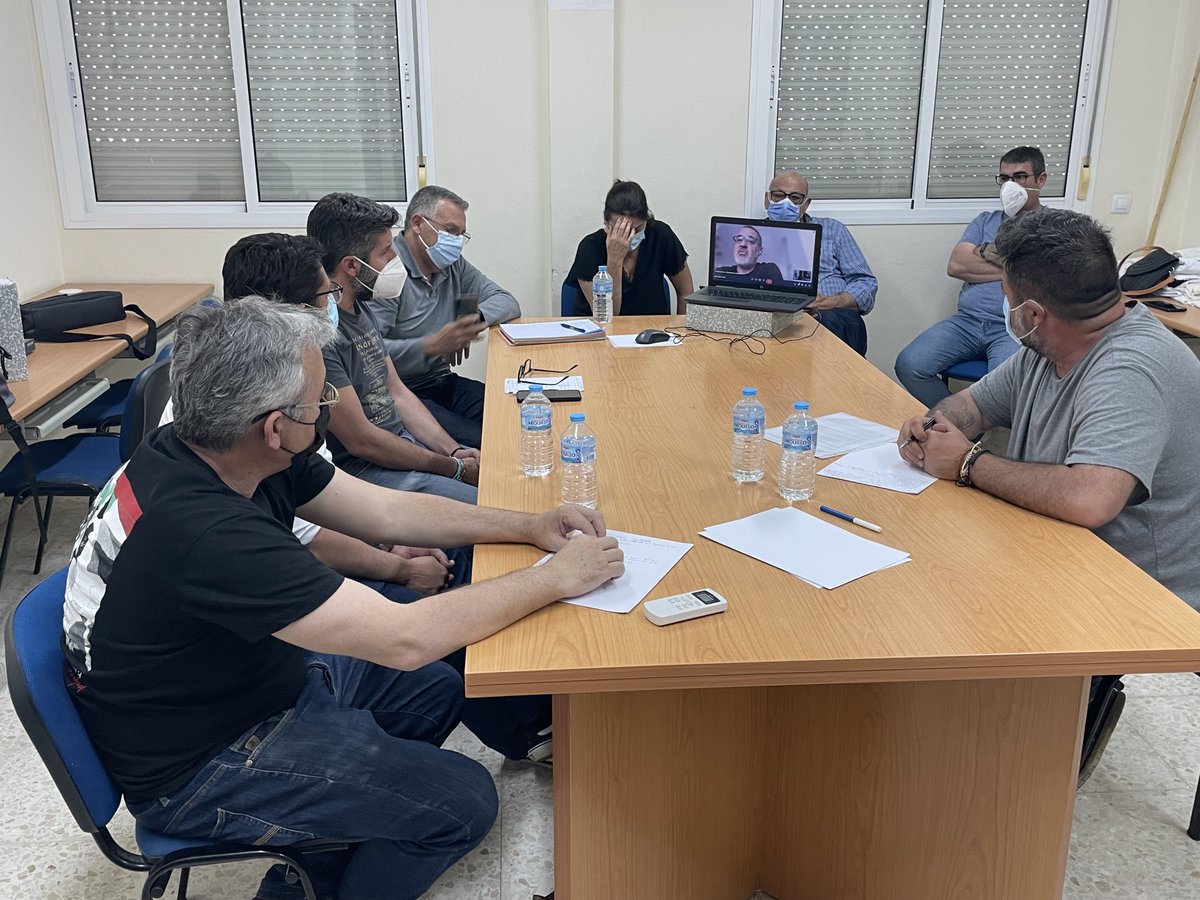 iucadiz's tweet image. ✅ Ayer mantuvimos un nuevo encuentro con el comité de empresa de Louis Berger #BaseRota. El europarlamentario de UP-IU @ManuPineda se comprometió a intentar visibilizar y mediar en Europa sobre el que se ha convertido en el conflicto laboral más largo en esta provincia.