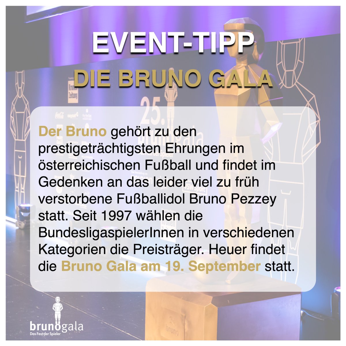 SPORTS_Select's tweet image. Mehr Infos zur Bruno Gala findest du hier:
brunogala.at

#brunogala #bundesliga #fussball #sport #event #bruno #preisträger