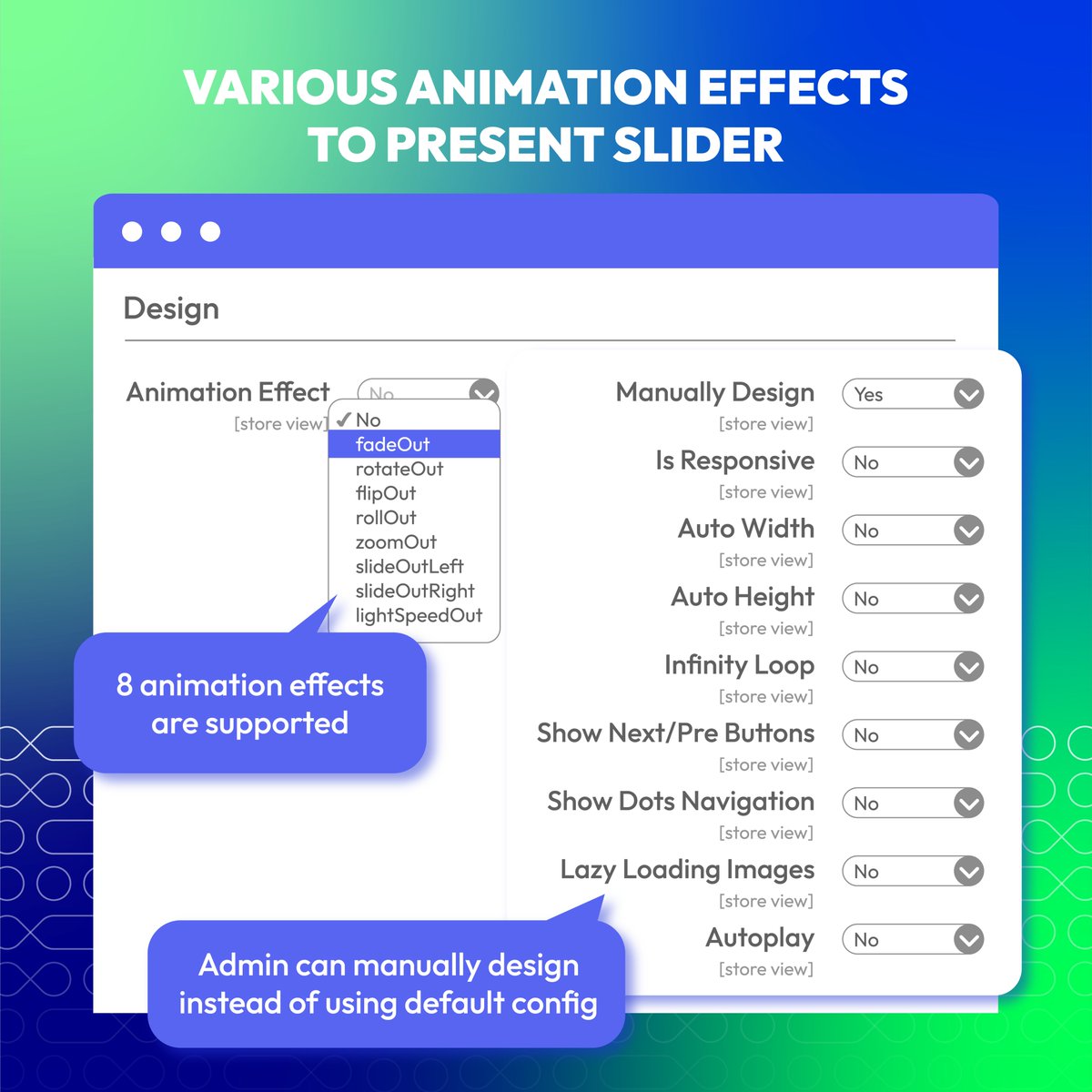 mageplaza's tweet image. Banner Slider is a tool for stores to display banners in sliders anywhere they want.
These banners can be customized with designs and effects easily in the backend. Stores can select available location options or insert widgets anywhere: bit.ly/3JknlX4
#bannerslider